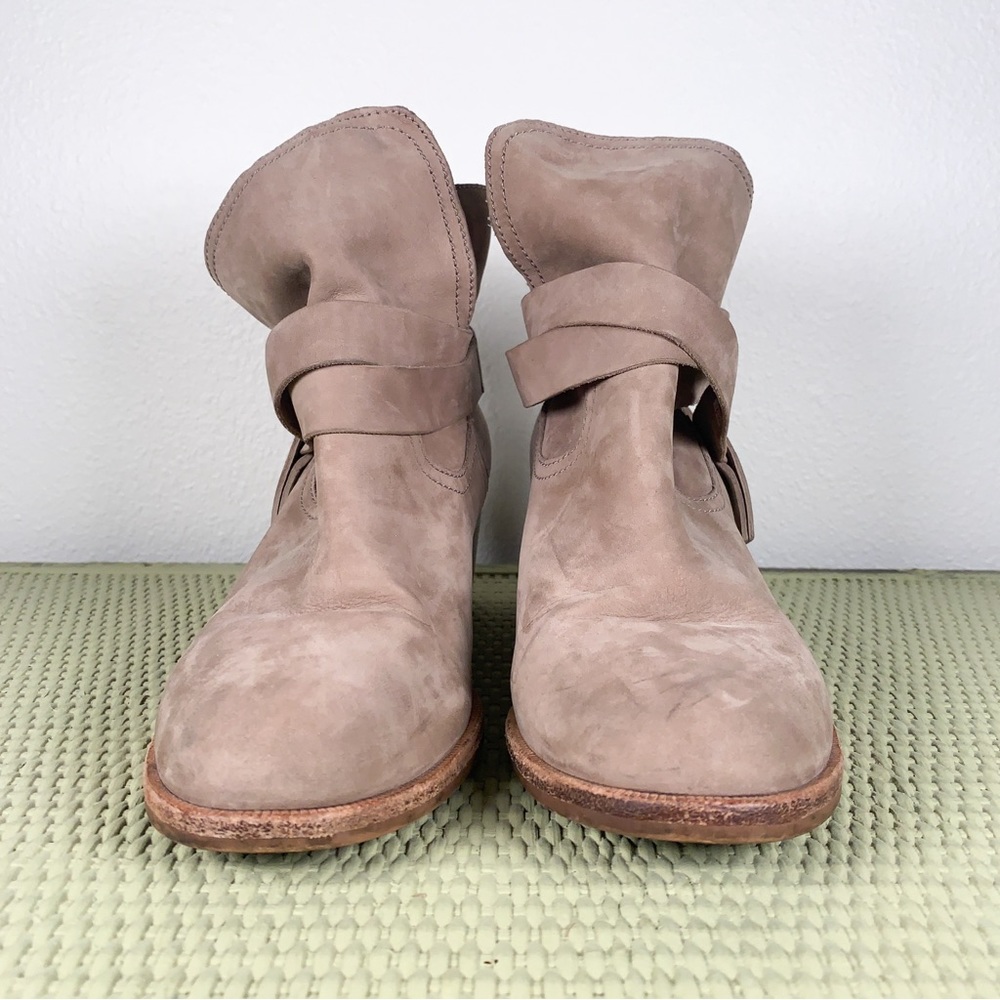 UGG Elora Block Heel Booties, Size 9, Gray